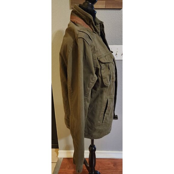 Jachs New York Utility Jacket Mens Size Small Olive Green 100% Cotton - Picture 2 of 9